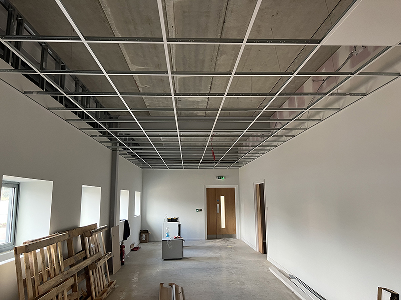 Suspended ceiling going in