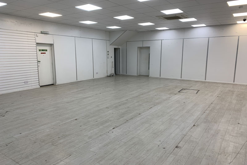 empty shop ready for transformation